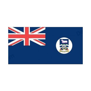 Falkland Islands flag listed in flags decals.
