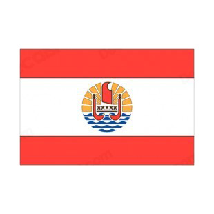 French Polynesia flag listed in flags decals.