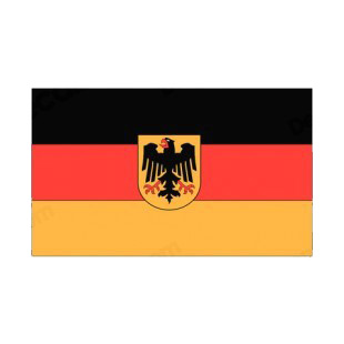 Germany flag listed in flags decals.