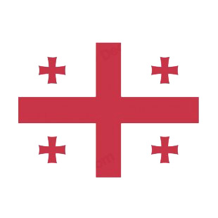 Georgia flag listed in flags decals.