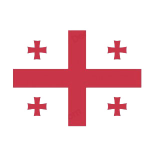 Georgia flag listed in flags decals.
