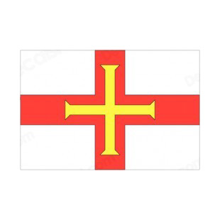 Guernsey flag listed in flags decals.