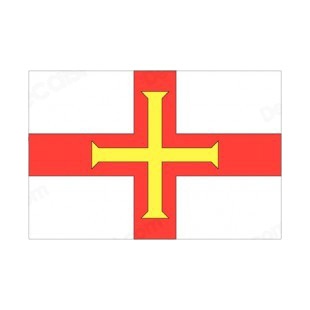 Guernsey flag listed in flags decals.