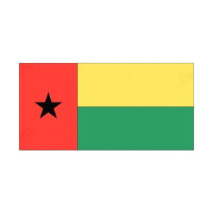 Guinea Bissau flag listed in flags decals.
