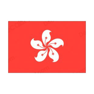 Hong Kong flag listed in flags decals.