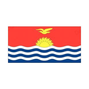 Kiribati flag listed in flags decals.