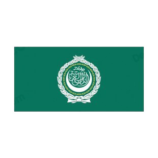League of Arab States flag listed in flags decals.