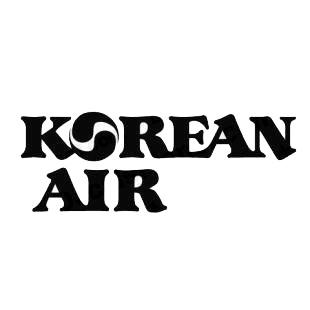 Korean air logo listed in famous logos decals.