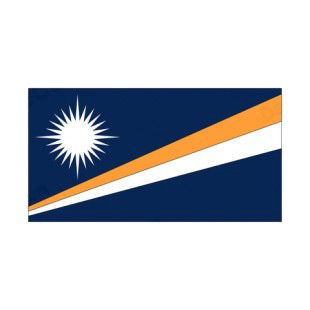 Marshall Islands flag listed in flags decals.