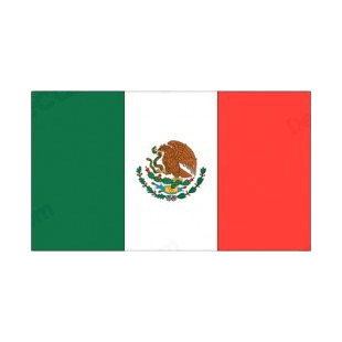 Mexico flag listed in flags decals.