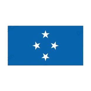 Micronesia flag listed in flags decals.