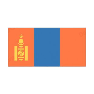 Mongolia flag listed in flags decals.