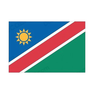 Namibia flag listed in flags decals.