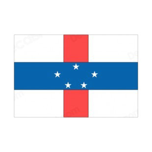 Netherlands Antilles flag listed in flags decals.