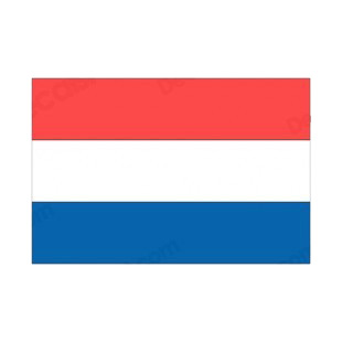 Netherlands flag listed in flags decals.