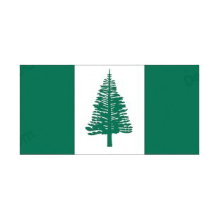 Norfolk Island flag listed in flags decals.