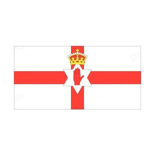Northern Ireland flag listed in flags decals.