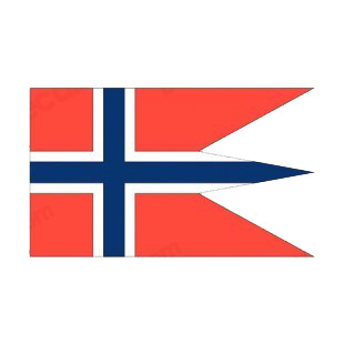 Norway flag listed in flags decals.