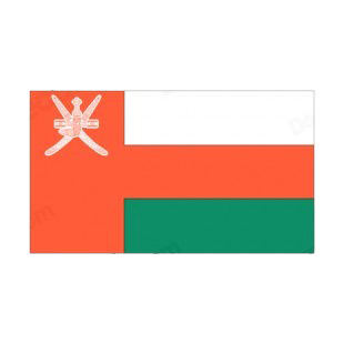 Oman flag listed in flags decals.