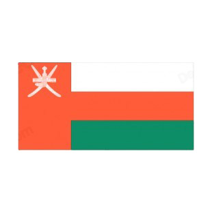 Oman flag listed in flags decals.