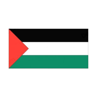 Palestine flag listed in flags decals.