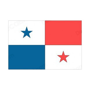 Panama flag listed in flags decals.
