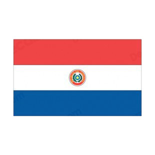 Paraguay flag listed in flags decals.