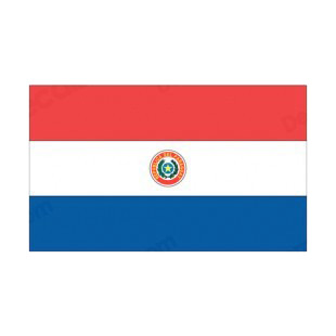 Paraguay flag listed in flags decals.