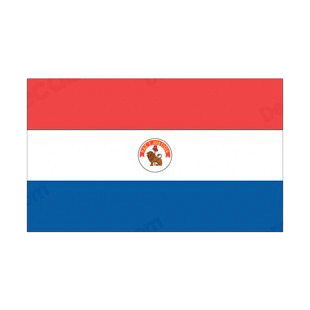 Paraguay flag listed in flags decals.