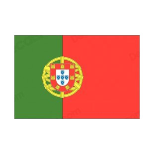 Portugal flag listed in flags decals.