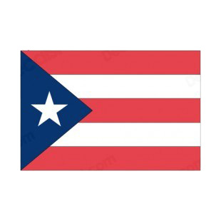 Puerto Rico flag listed in flags decals.
