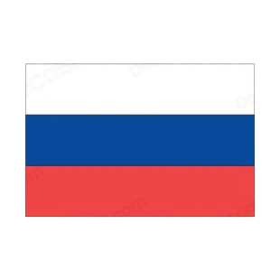 Russia flag listed in flags decals.