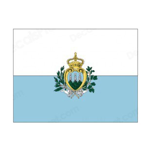 San Marino flag listed in flags decals.