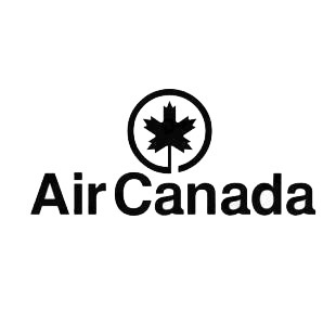 Air Canada logo listed in famous logos decals.