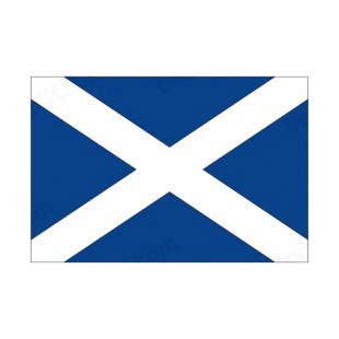 Scotland flag listed in flags decals.