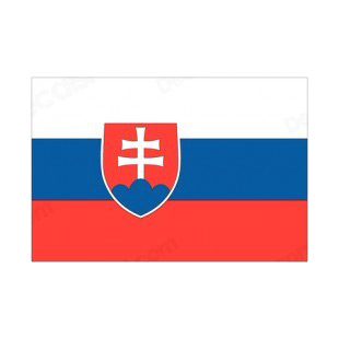 Slovakia flag listed in flags decals.