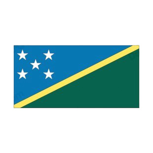 Solomon Islands flag listed in flags decals.