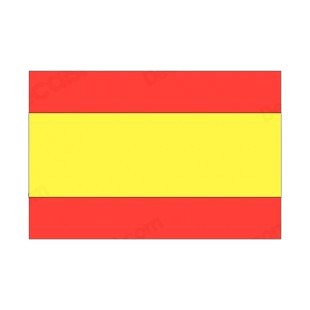 Spain flag listed in flags decals.