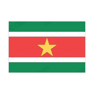 Republic of Suriname flag listed in flags decals.
