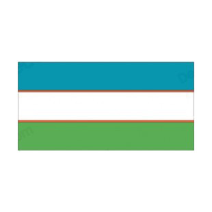 Republic of Uzbekistan flag listed in flags decals.