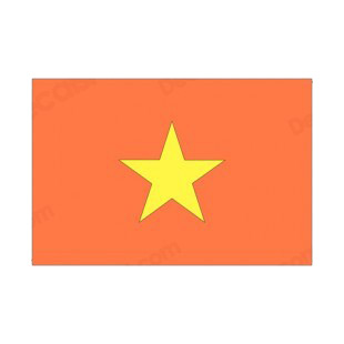 Vietnam flag listed in flags decals.
