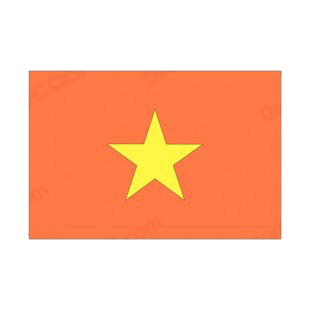 Vietnam flag listed in flags decals.