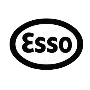 Esso logo listed in famous logos decals.