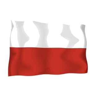 Poland waving flag listed in flags decals.