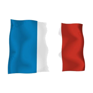 France waving flag listed in flags decals.