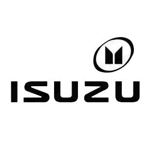 Isuzu logo listed in famous logos decals.