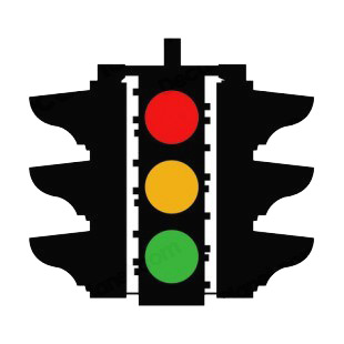 Traffic lights sign listed in road signs decals.