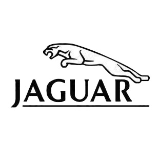 Jaguar logo listed in famous logos decals.