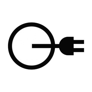Electrical wire outlet sign listed in other signs decals.
