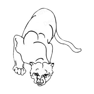 Jaguar bending down listed in more animals decals.